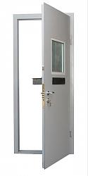 Металлическая дверь в кассу с модулем RS-343 - Изображение