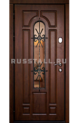 Металлическая дверь с зеркалом RS2 - Изображение