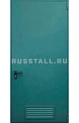 Дверь с жалюзийной решеткой в котельную RS114 - Изображение