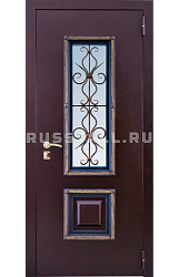 Железная порошковая дверь с МДФ RS18 - Изображение